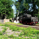 52 8095 macht am 14.06.2005 mit dem Interieur-Express Station im ehemaligen Aw Braunschweig - Foto: Marc Lewandowski IX