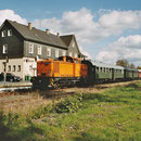 In Richtung Dieringhausen führte eine V 60 Ost den Zug, hier bei der Einfahrt Wiehl - Foto: Markus Pleuger