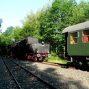 52 8095 macht am 14.06.2005 mit dem Interieur-Express Station im ehemaligen Aw Braunschweig - Foto: Marc Lewandowski X