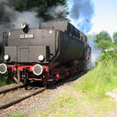52 8095 macht am 14.06.2005 mit dem Interieur-Express Station im ehemaligen Aw Braunschweig - Foto: Marc Lewandowski VI