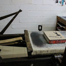 Presse lithographique Eugène Brisset et pierres