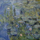 Nympheas, 1918-21 Seerosen nach Claude Monet, Öl auf Leinwand 140 x 185 cm _für Barbara