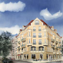 Berlin, Bänschstraße 89, Airbrusharbeit auf Karton ca. 70 x 50 cm
