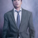 Robert Downey Jr. '11, Öl auf Leinwand 120 x 90 cm