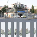 Gestaltung von 15 Fensterfolien für den Berliner U-Bahnhof BAYERISCHER PLATZ im Auftrag der BVG, Ansicht 1