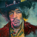 Jimi '07, Öl auf Leinwand 80 x 110 cm