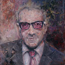 Elvis Costello '04, Öl auf Leinwand 60 x 50 cm