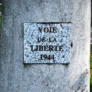 Détail de la borne: Voie de la Liberté à Amiens