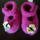 gefilzte Babyschuhe