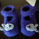 gefilzte Babyschuhe