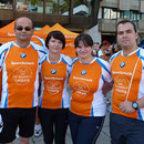 Unser Dreamteam vor dem Start.