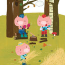 Los tres cerditos - livre coffret - ed. Lupitabooks  © laurence jammes/all rights reserved 