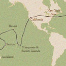 Voyages de Stevenson et Fanny