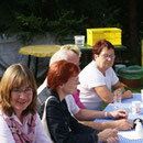 Frühstück bei traumhaften Wetter in Ilonas Garten .... bis 18.18 Uhr :-)