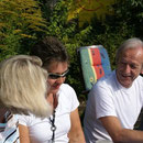 Frühstück bei traumhaften Wetter in Ilonas Garten .... bis 18.18 Uhr :-)