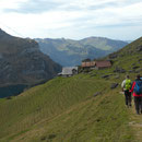 von der Bannalper Schonegg geht's zur Bannalp runter