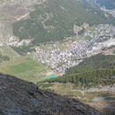 Tiefblick nach Saas Fee
