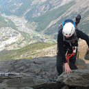 toller Klettersteig am Mittaghorn oberhalb Saas Fee