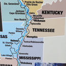 Bundesstaaten entlang des Mississippi Rivers