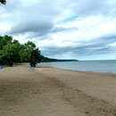 Strand von Turkey Point am Eriesee