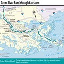 Die Great River Road führt uns von New Orleans dem Mississippi entlang nach Baton Rouge, mit einem Zwischenhalt in der Oak Alley Plantation