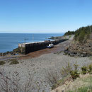 Schiff bei Scots Bay auf dem Weg zum Cape Split