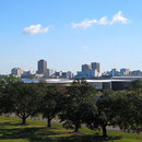 Blick auf die Skyline von Baton Rouge, Hauptstadt von Louisiana