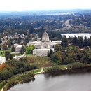 Olympia, Hauptstadt des Staates Washington, besuchen wir nur kurz, hier ein Blick auf die schöne Innenstadt mit Parlamentsgebäude (Capitol)