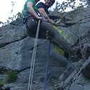 Klettern an der Teufelskanzel bei Greiz