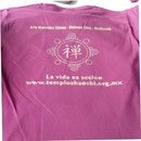 Playera cuello redondo vino serigrafia blanca cuernavaca