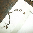 Output terminal srew and washers inside the housing