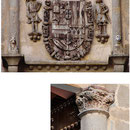 POSADA DE LA HERMANDAD. Siglo XV. Escudo de los Austrias de madera, sobrepuesto en época posterior.