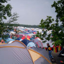Der wieder einmal rappelvolle Campingplatz B2