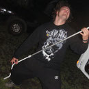Pierre mit seiner Gitarre...