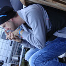 Kurze Pause am Pulled Pork-BBQ-Stand