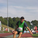 Valentin beim Weitsprung - immerhin 5,14 m und neue pers. BL