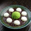 白玉抹茶クリームぜんざい