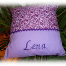 Namenskissen ca. 33x33 cm Preis ca. 25 €