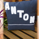 Namenskissen ca. 35x35 cm Preis ca. 25 €
