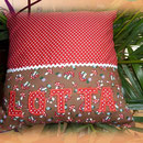 Namenskissen ca. 33x33 cm Preis ca. 25 €