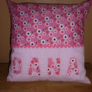Namenskissen ca. 33x33 cm Preis ca. 25 €