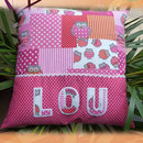 Namenskissen ca. 35x35 cm Preis ca. 25 €