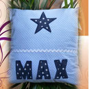 Namenskissen ca. 35x35 cm Preis ca. 25 €