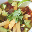 easy vegan tortilla soup made in the slow cooker