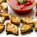 Easy baked eggplant bites