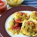 vegetarian green chile mini frittatas