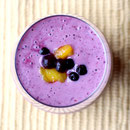 refreshing blueberry mango smoothie