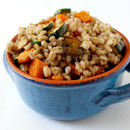 Hearty vegan barley salad with roasted veggies - www.homemadenutrition.com