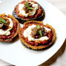 Easy Eggplant pizzas