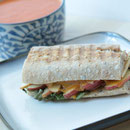 delicious vegetarian panini with apples, cheddar, and cracked black pepper - www.homemadenutrition.com by homemade nutrition
